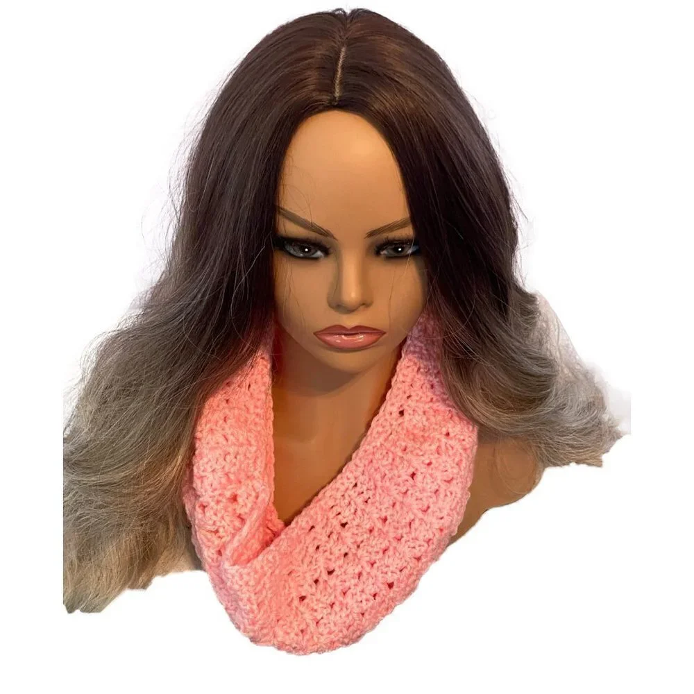 NWT Loretta Ann Creations Gorgeous Pink Cowl Scarf
